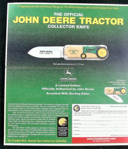 1995 1996 JOHN DEERE 5000 SERIES 40-73 HP TRACTORS SALES BROCHURE CATALOG 